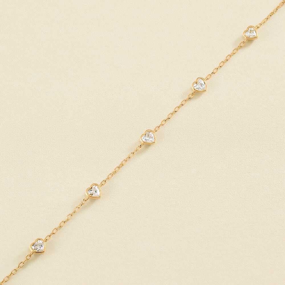 Pulsera de cadena ADOREE - Cristal / Dorado - Pulsera de cadena  | Agatha
