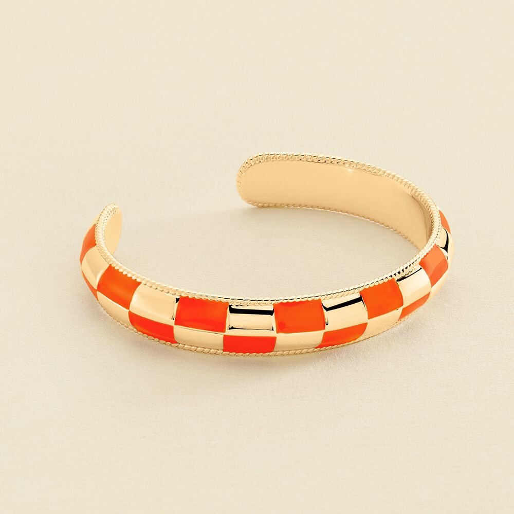 Pulsera rígida BRIGITTE - Naranja / Oro - Pulsera rígida  | Agatha