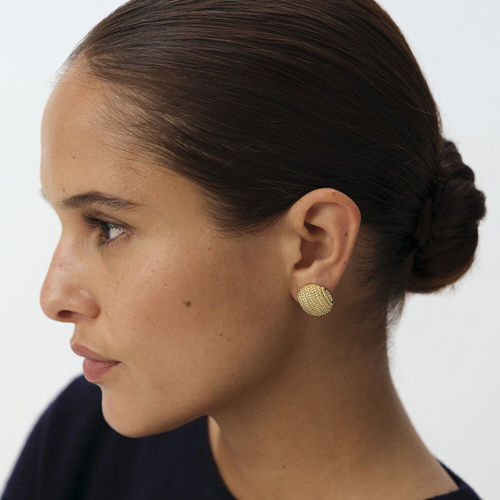 Pendientes de clip EAR1TUILERIE - Dorado - Pendientes de clip  | Agatha