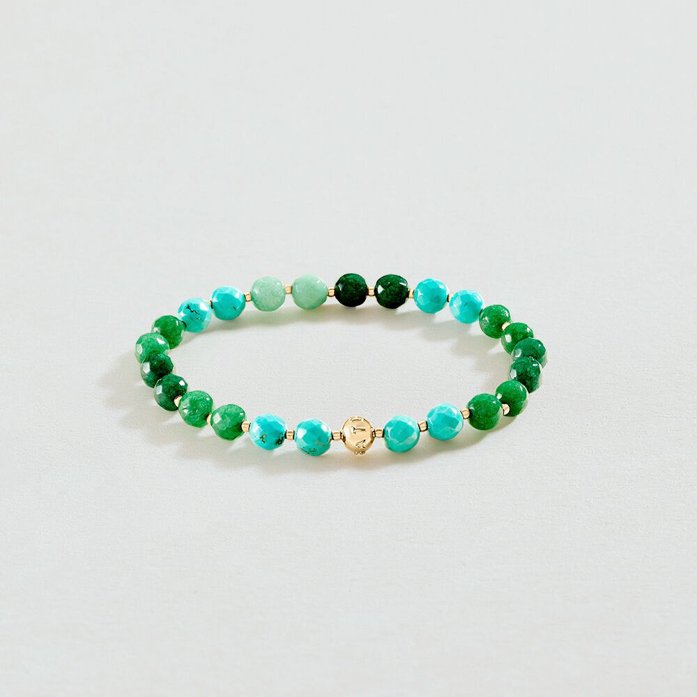Pulsera de cadena NIGHTFALL - Verde / Dorado - Pulsera de cadena  | Agatha