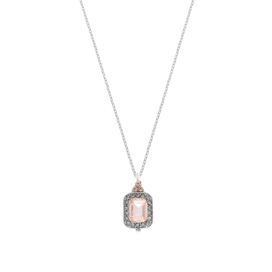 Collar corto CORA - Plata / Rosa - Collares  | Agatha