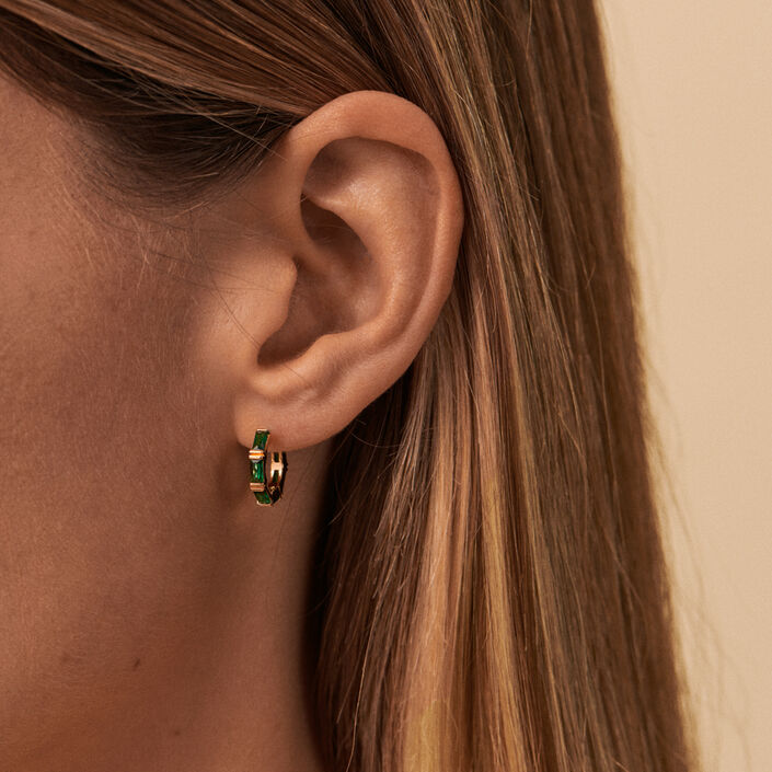 Criollas LUCILLE - Verde / Dorado - Pendientes  | Agatha