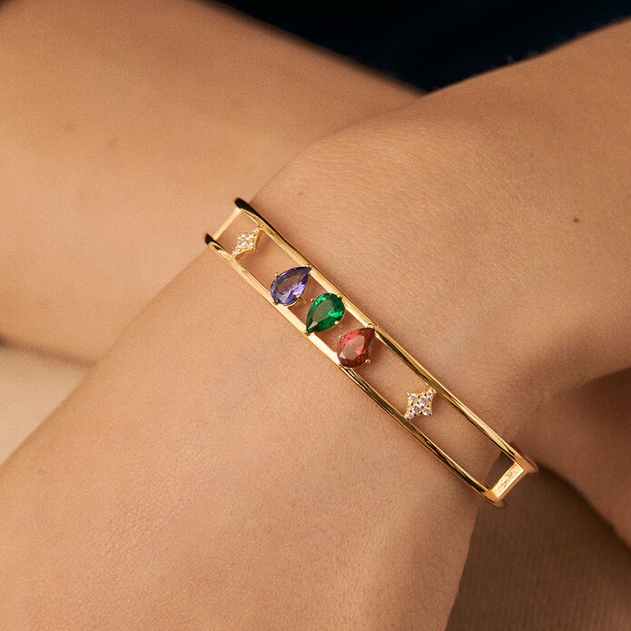 Pulsera esclava ASTRE - Multicolor / Oro - Pulseras  | Agatha