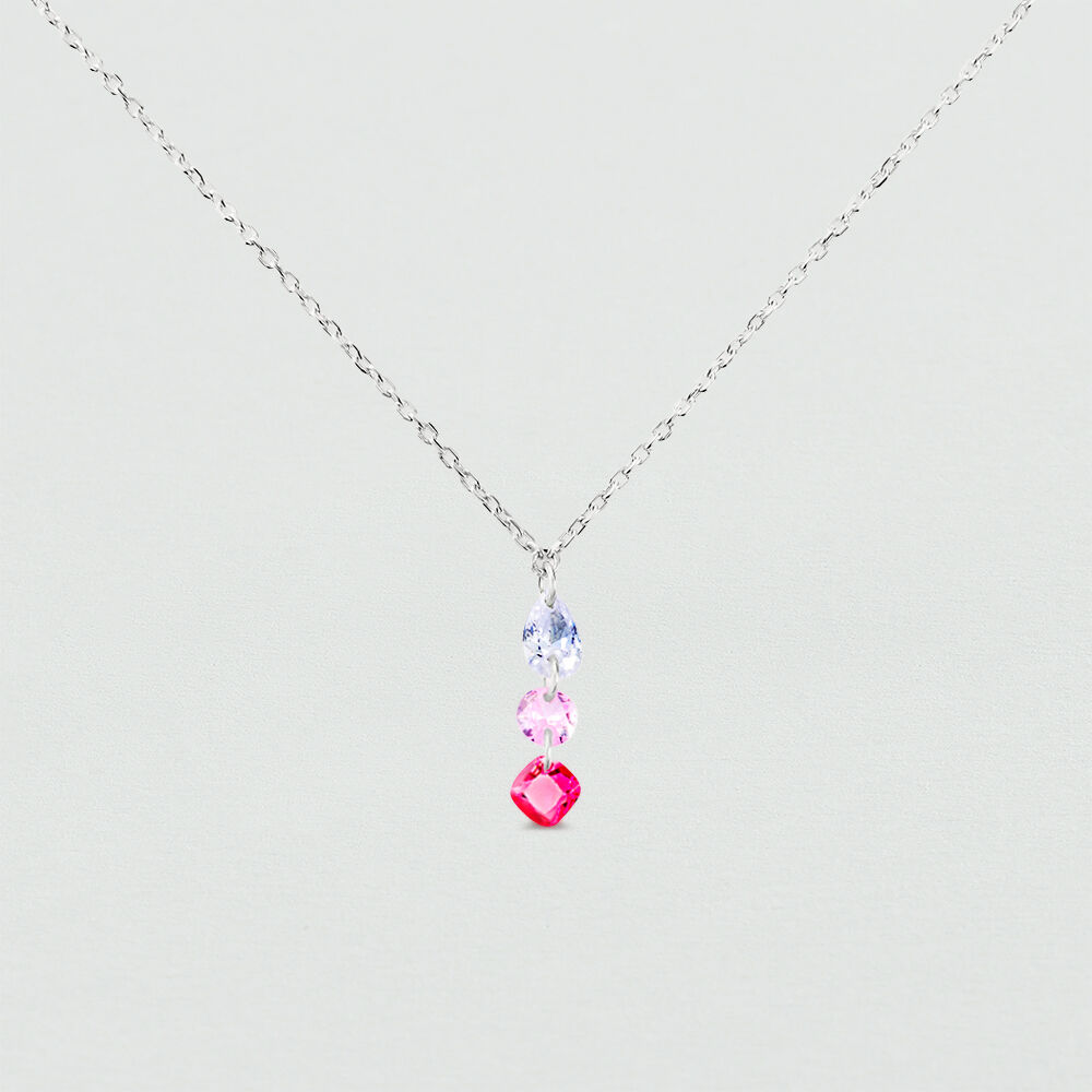 Collar corto PETILLE - Rosa / Plata - Collar corto  | Agatha