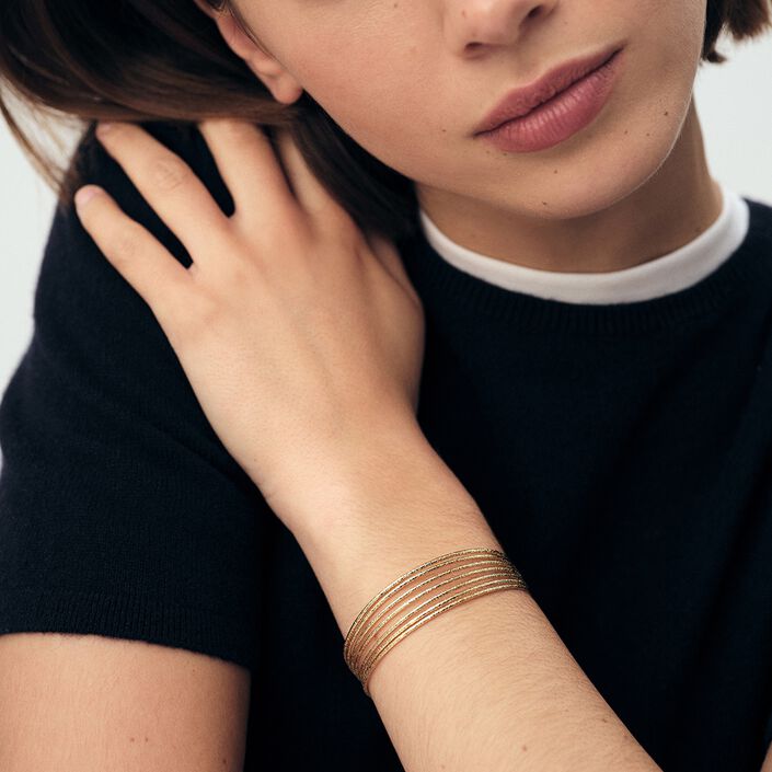 Pulsera esclava MAAT - Dorado - Pulseras  | Agatha