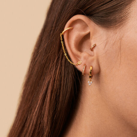 Piercing criolla CRIOPUNT - Cristal / Dorado - Piercings  | Agatha