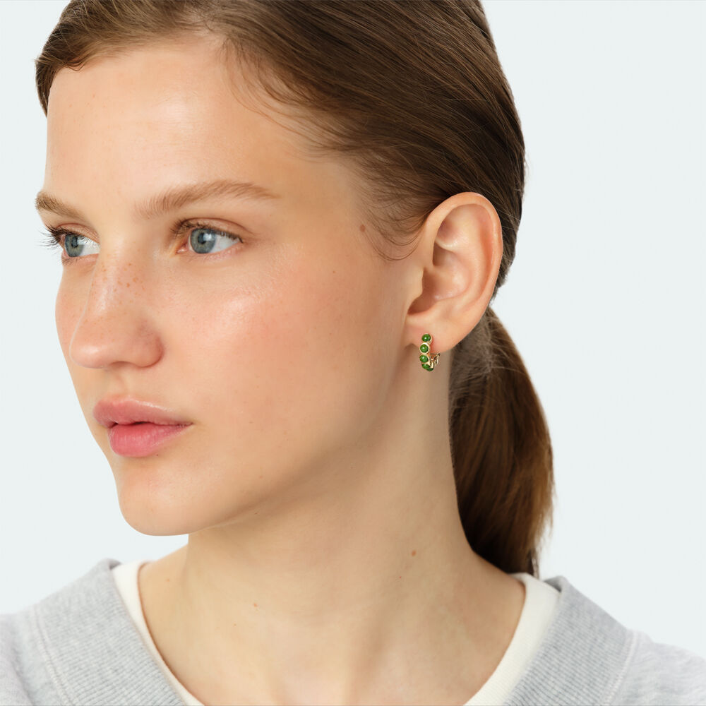Criollas PIEDRA BATIGNOLLES - Verde / Dorado - Pendientes  | Agatha