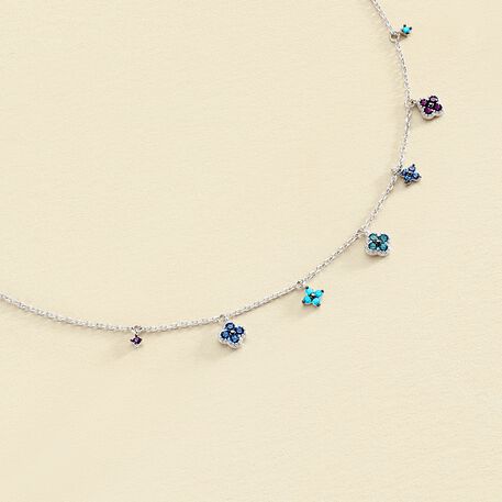 Collar corto BELOVED - Multicolor / Plata - Collares  | Agatha