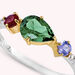 Anillo fino ASTRE - Multicolor / Oro - Anillos  | Agatha