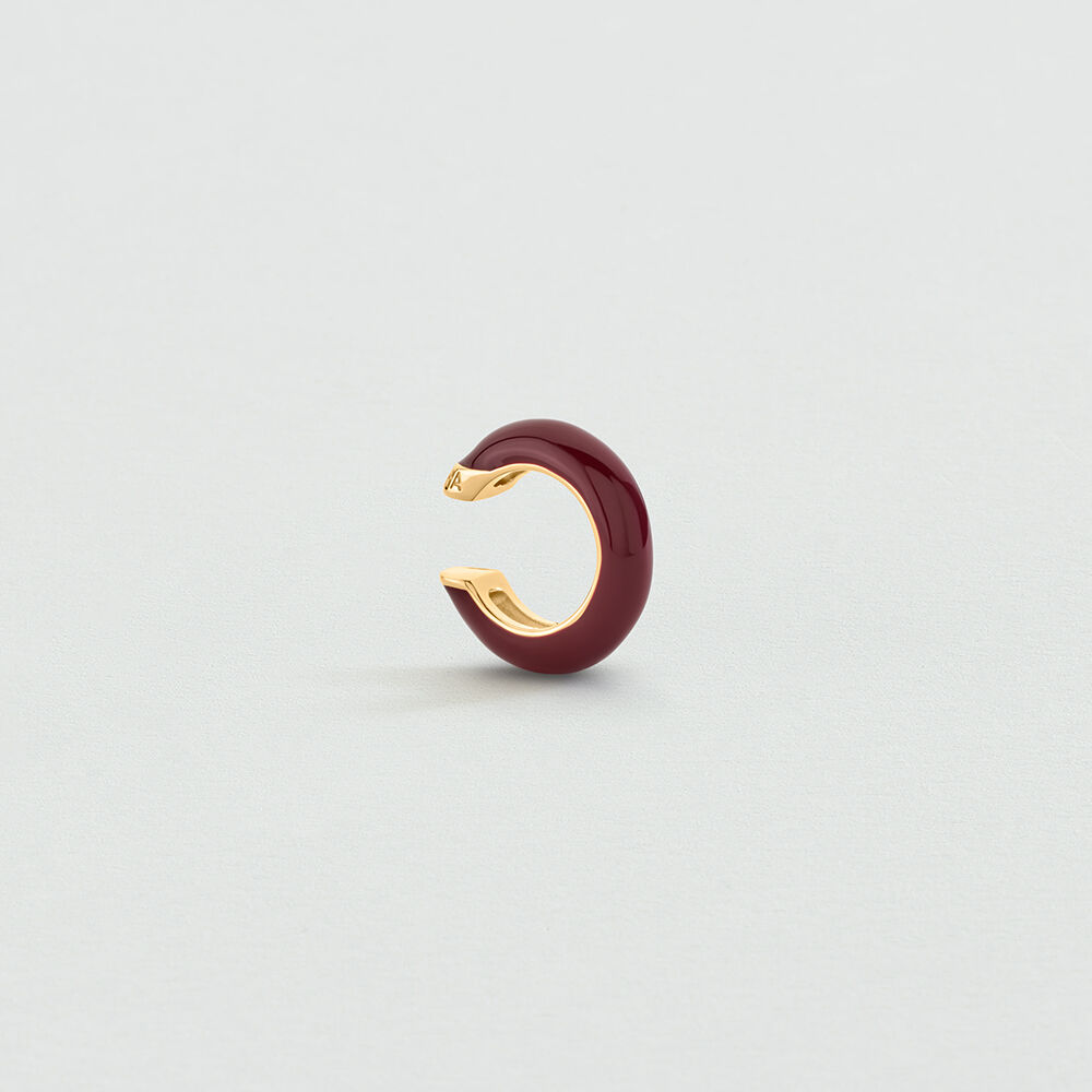 Ear cuff LEO - Bordeos / Dorado
