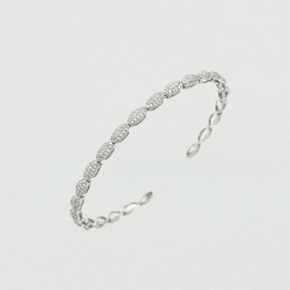 Pulsera rígida ELIP - Cristal / Plateado - Pulseras  | Agatha