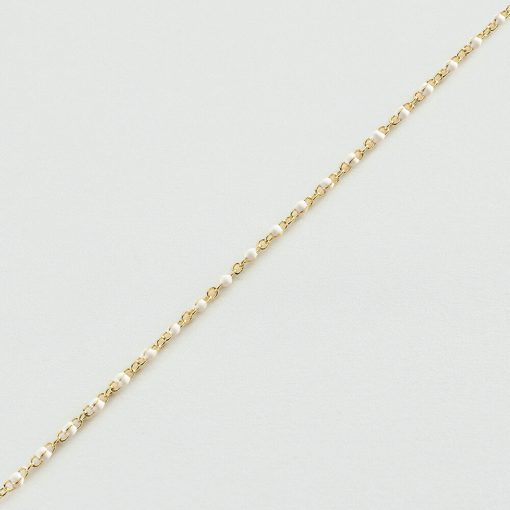Pulsera de cadena SMARTY - Blanco / Oro - Pulsera de cadena  | Agatha