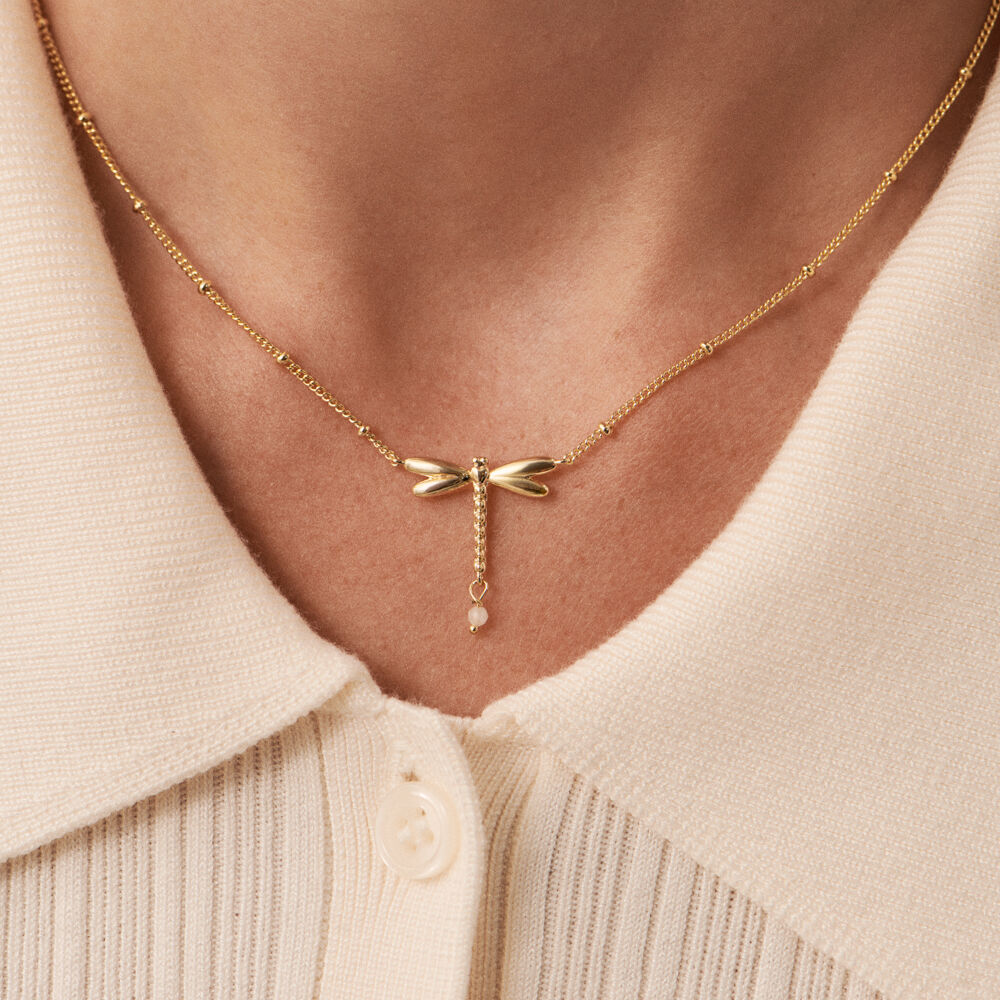 Collar corto DRAGONFLY - Dorado - Collar corto  | Agatha