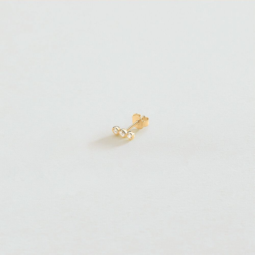 Piercing mini LEINA - Cristal / Dorado - Piercings  | Agatha