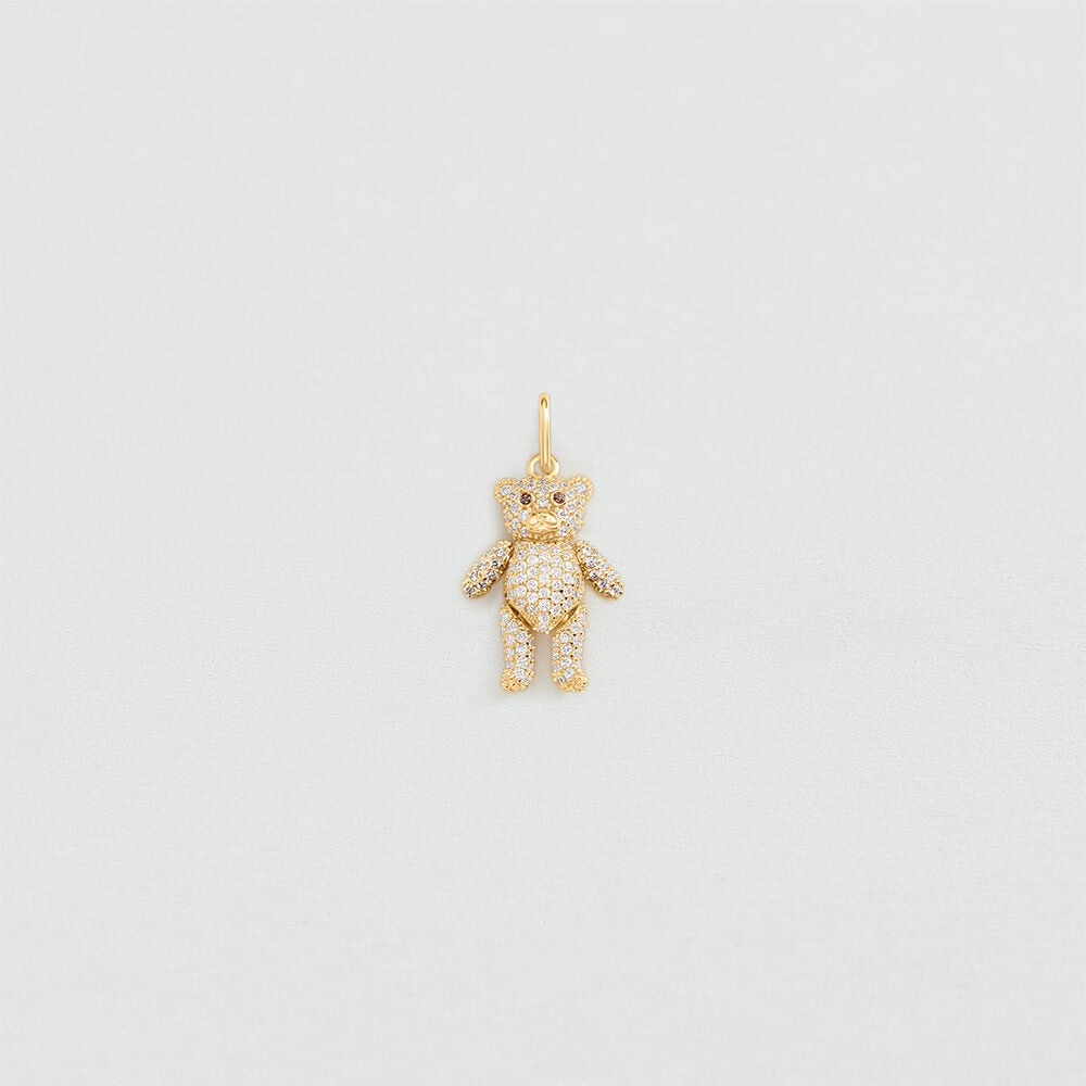 Colgante OSO - Cristal / Dorado - Joyas  | Agatha