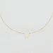 Collar corto LETTRE W - Cristal / Oro - Collares  | Agatha