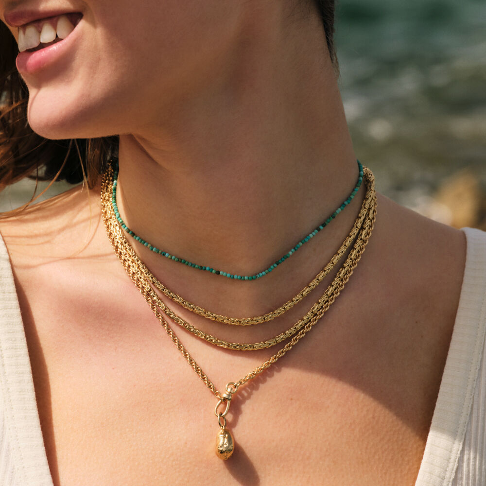 Collar corto PIEDRAS NATURALES - Turquesa - Collar corto  | Agatha