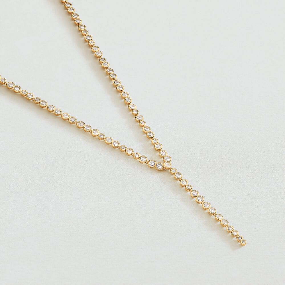 Collar midi ADAMAS - Cristal / Dorado - Collar de fantas&iacute;a  | Agatha