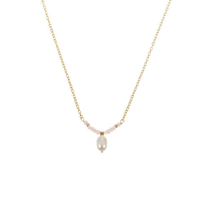 Collar corto CIAM - Blanco / Oro - Collares  | Agatha