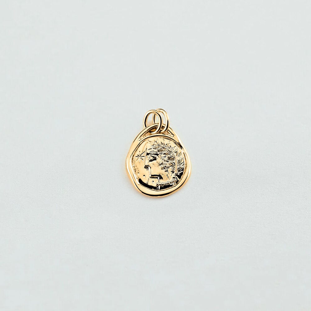 Colgante PEN6TALIASTR - Dorado - signos del zodiaco  | Agatha