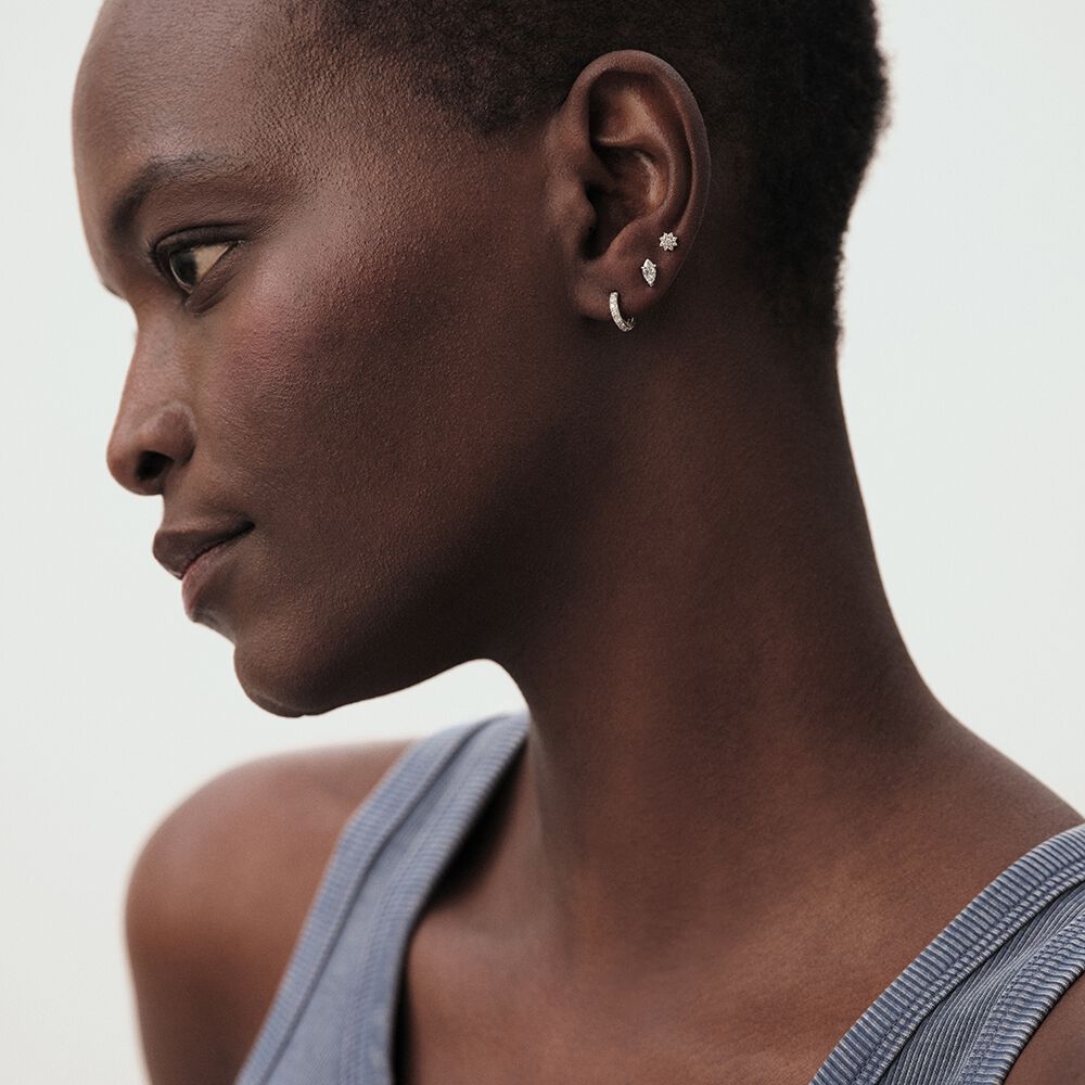 Piercing mini MIX & MATCH - Cristal / Plateado - Piercings  | Agatha