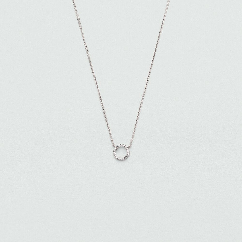 Collar corto RONDOU - Cristal / Plateado - Collar corto  | Agatha
