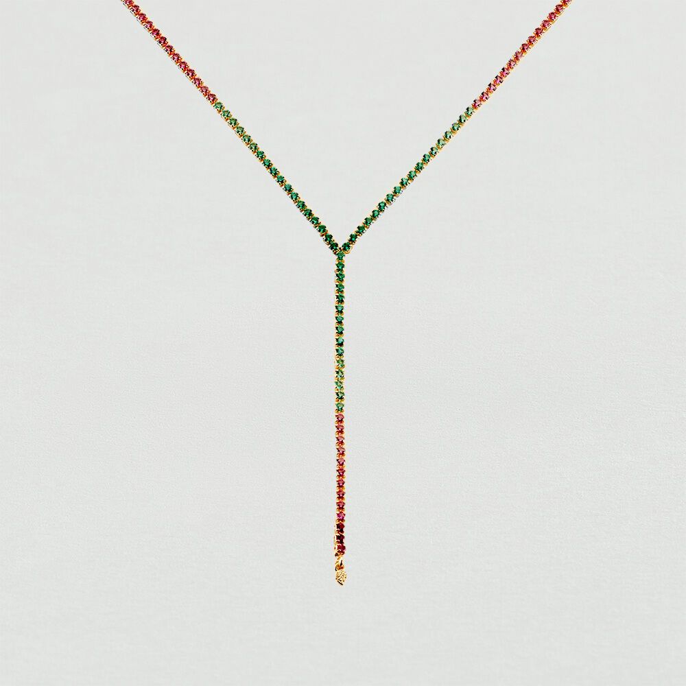 Collar midi ISIS - Multicolor / Oro - Collar de fantasía  | Agatha