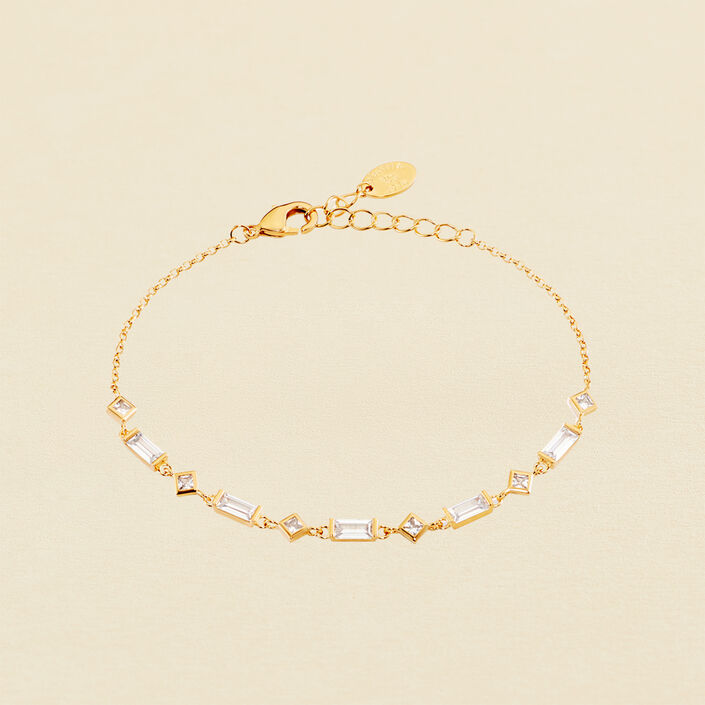 Pulsera de cadena JANET - Cristal / Dorado - Pulseras  | Agatha