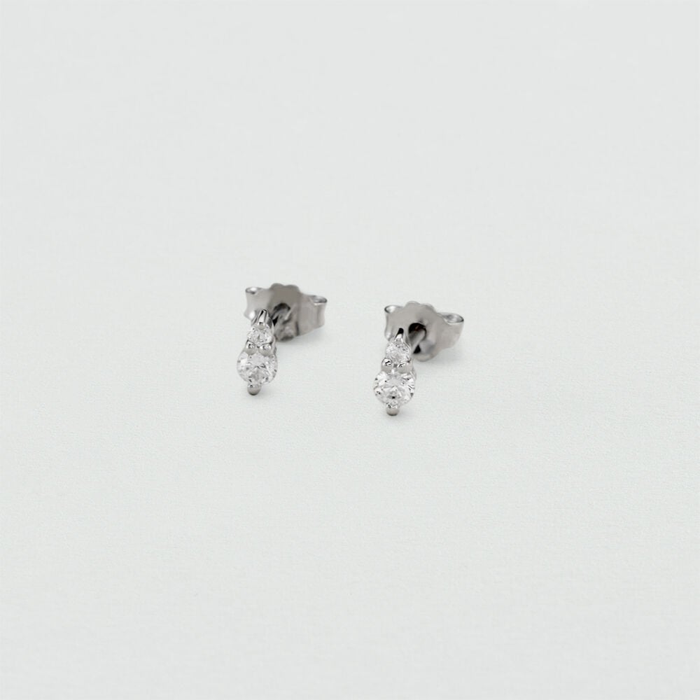 Pendientes cortos PLEIADES - Cristal / Plateado - Pendientes cortos  | Agatha