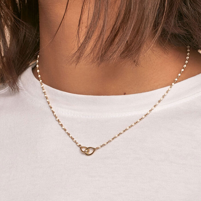 Collar corto SMARTY - Marfil / Oro - Collares  | Agatha