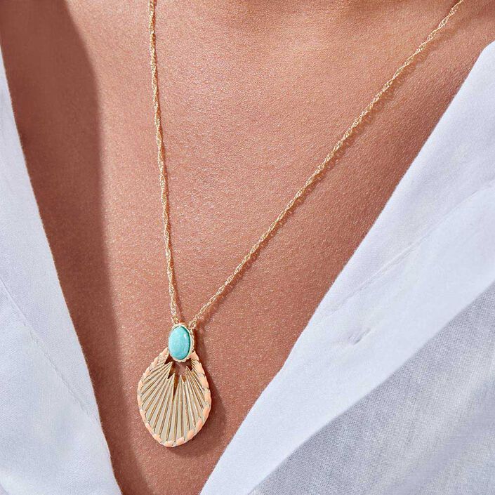 Collar midi ARLEQUIN - Amazonita - Collares  | Agatha
