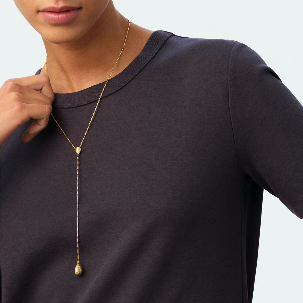 Collar largo CALMA - Dorado - Collares  | Agatha