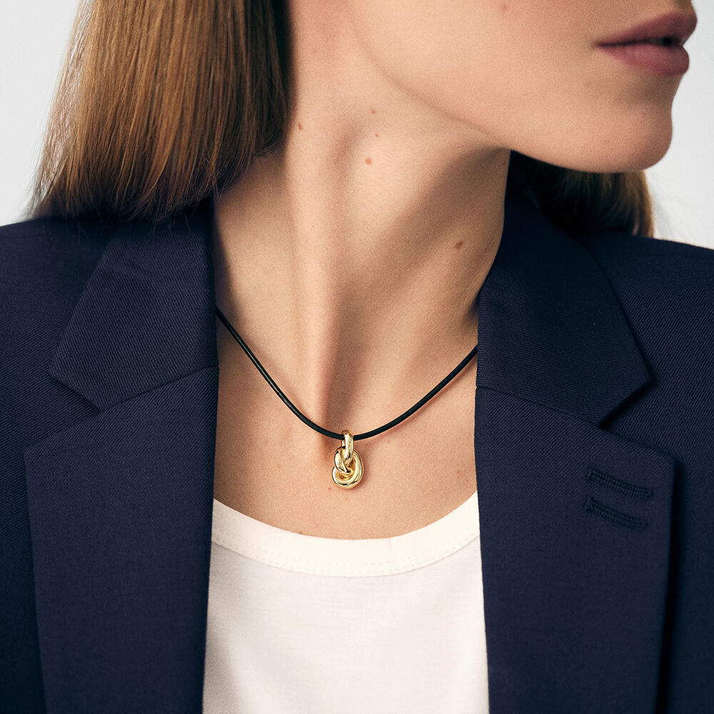 Collar corto LOULOU - Negro / Oro - Collar corto  | Agatha