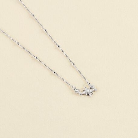 Collar corto OURSE - Cristal / Plateado - Collares  | Agatha