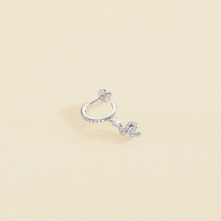 Piercing criolla SNAKY - Cristal / Plateado - Piercings  | Agatha