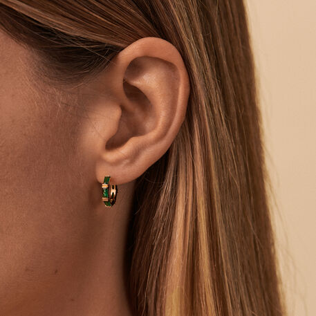 Criollas LUCILLE - Verde / Dorado - Pendientes  | Agatha