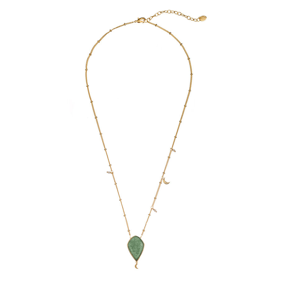 Collar corto MOON - Aventurine - Collares  | Agatha