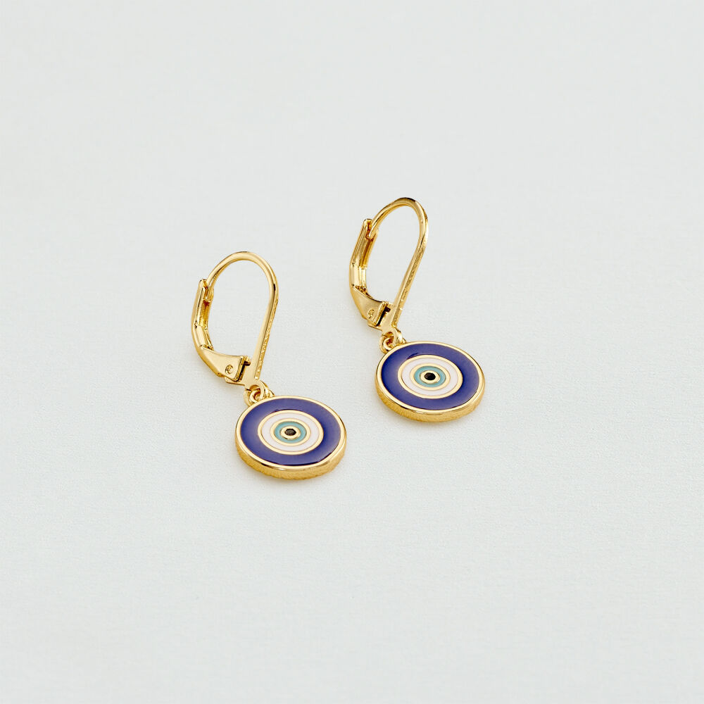 Pendientes largos CYCLADES - Azul / Oro - Pendientes largos  | Agatha