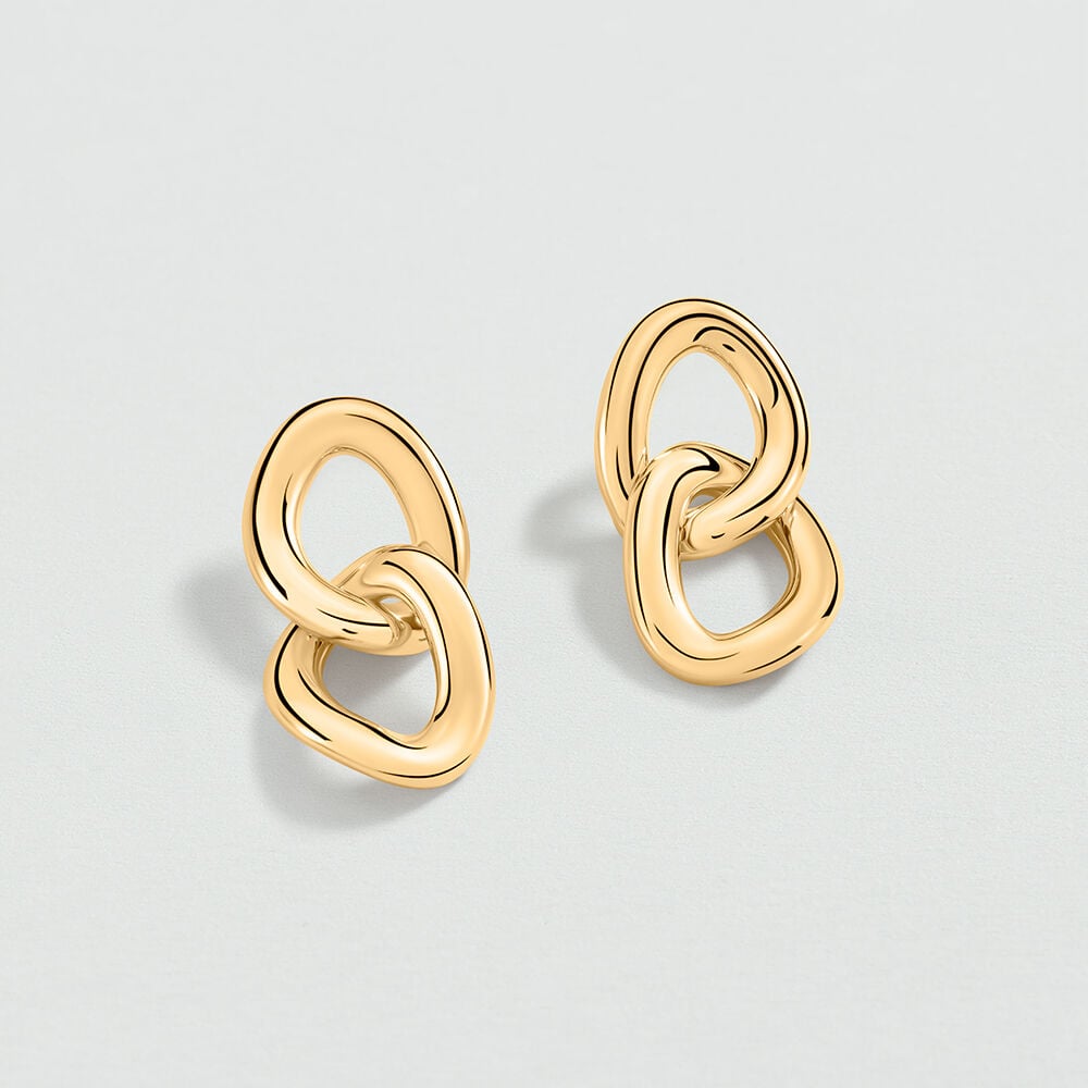 Pendientes largos REAUMUR - Dorado - Pendientes largos  | Agatha