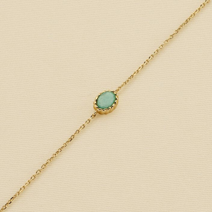 Pulsera de cadena ATMA - Amazonite/ amarillo - Pulseras  | Agatha