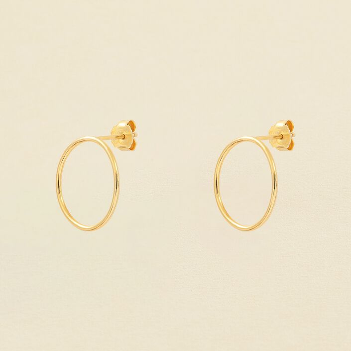 Pendientes cortos TELES - Dorado - Pendientes  | Agatha