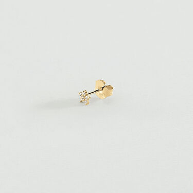 Piercing mini FLOR6 - Cristal / Dorado - Piercings  | Agatha