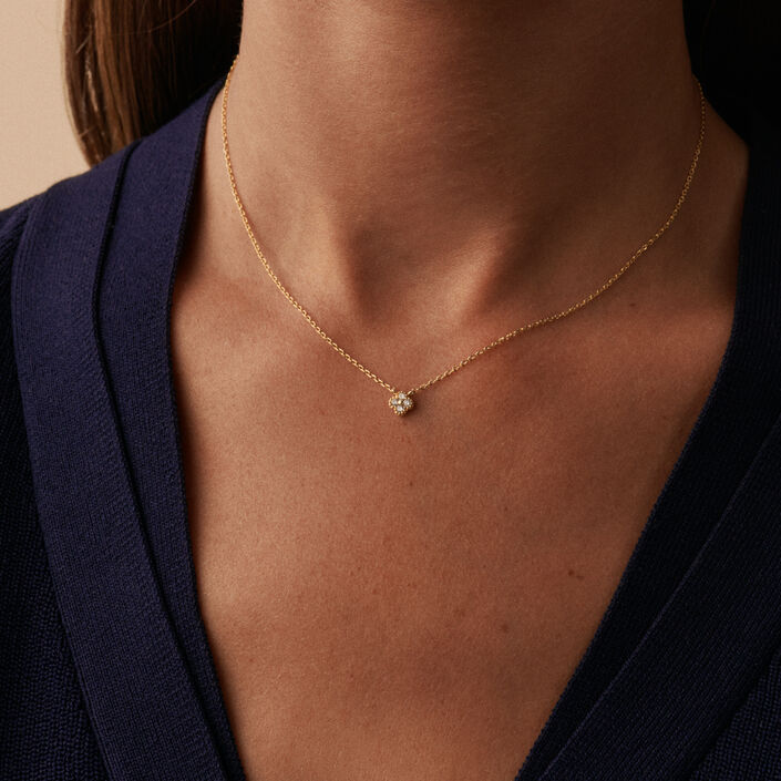 Collar corto BELOVED - Cristal / Dorado - Collares  | Agatha