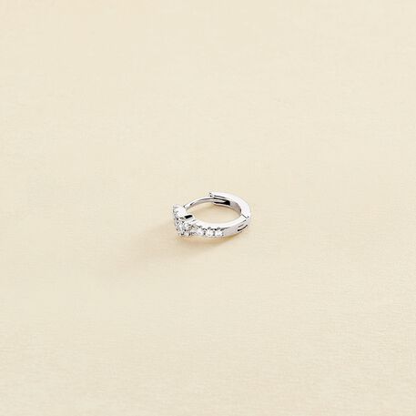 Piercing criolla DIAMFLOR - Cristal / Plateado - Piercings  | Agatha