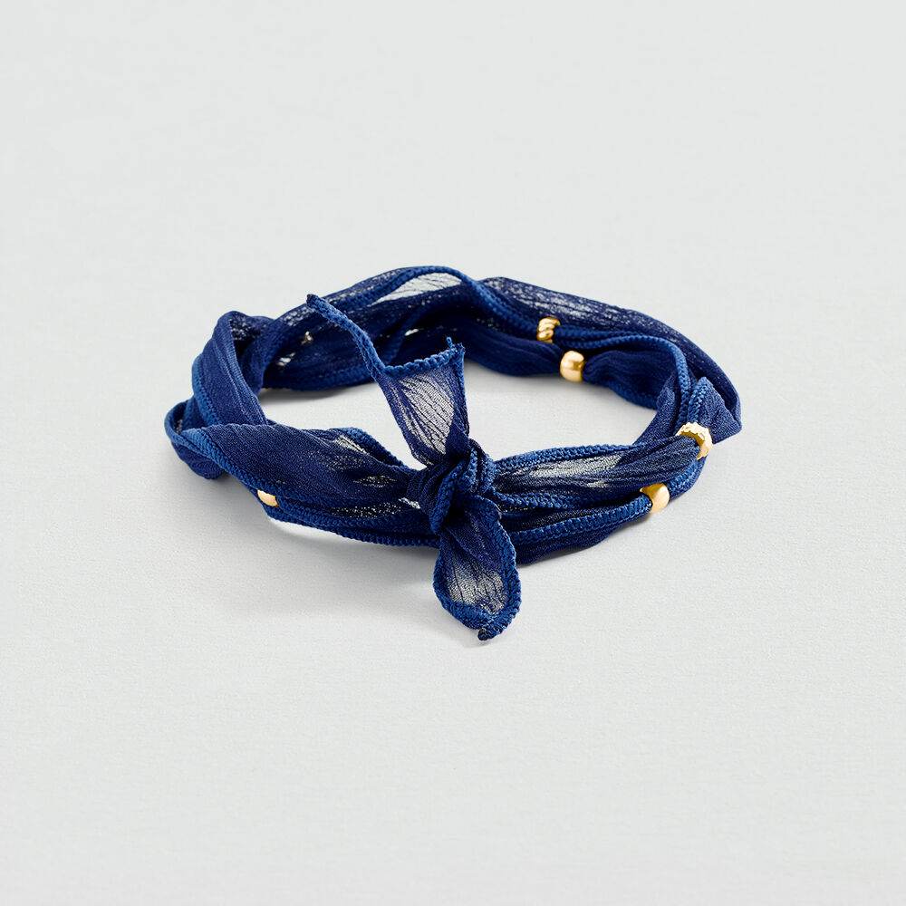 Pulsera con cordón ILIOS - Azul Marino - Pulsera con cordón  | Agatha