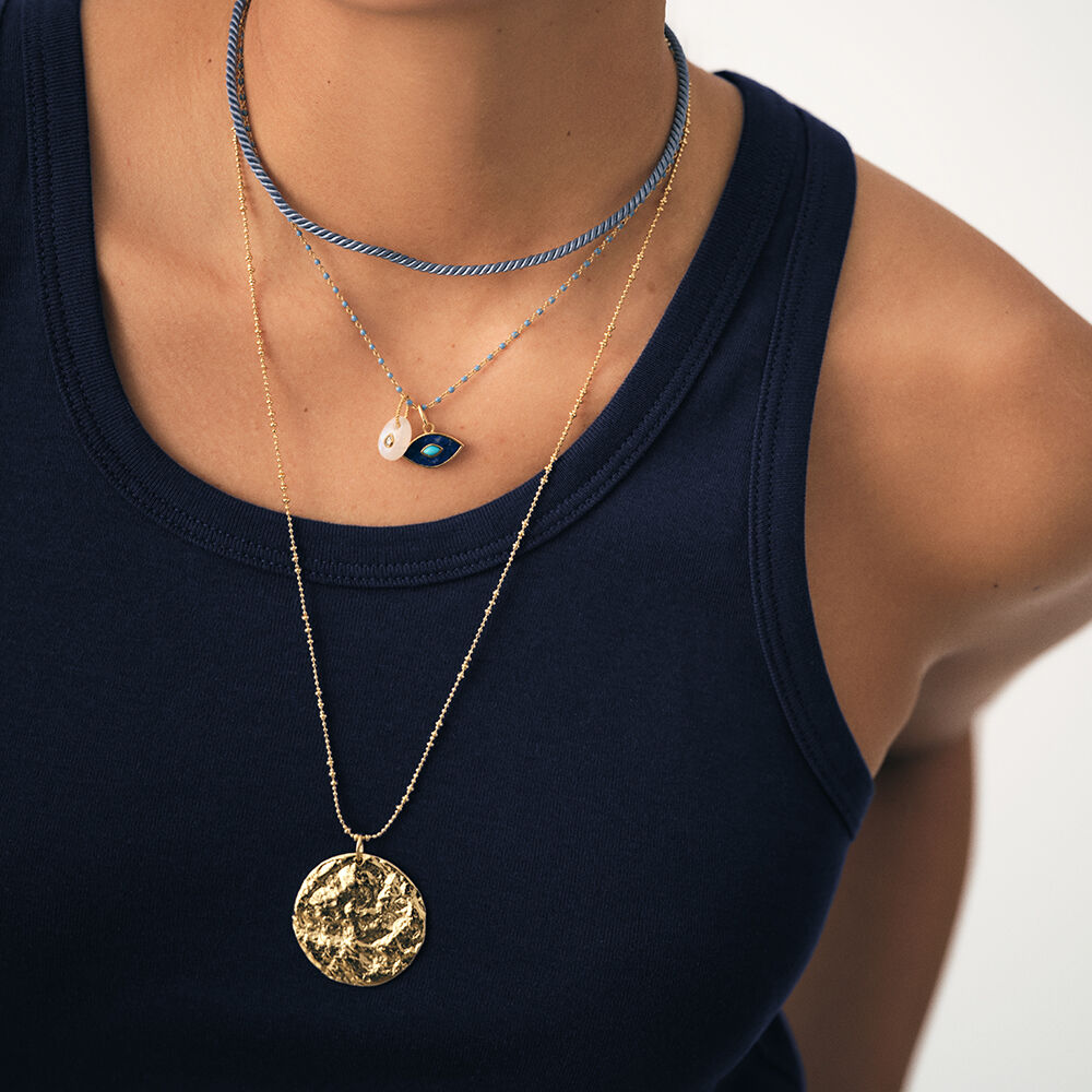 Collar corto SMARTY - Azul / Oro - Collar corto  | Agatha