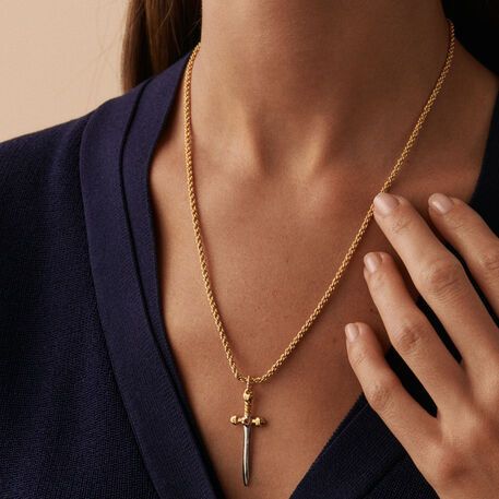 Colgante DAGA - Plata / Oro - Joyas  | Agatha