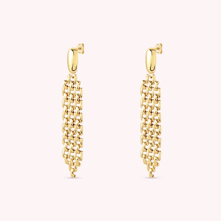 Pendientes largos MINUIT - Dorado - Pendientes  | Agatha