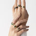 Anillo fino MARILYN - Verde / Oro - Anillos  | Agatha