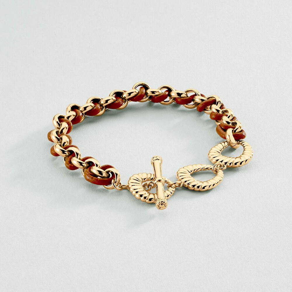 Pulsera de cadena TWIGGY - oro / camello - Pulsera de cadena  | Agatha